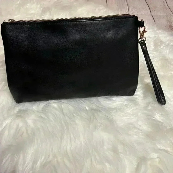 Aldo Black Handbag Zippered Travel Bag 100% Polyester Small - Picture 1 of 5